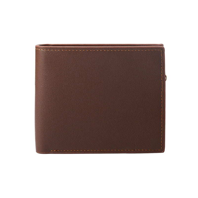 Men's Slim Leather Wallet with RFID Blocking Technology