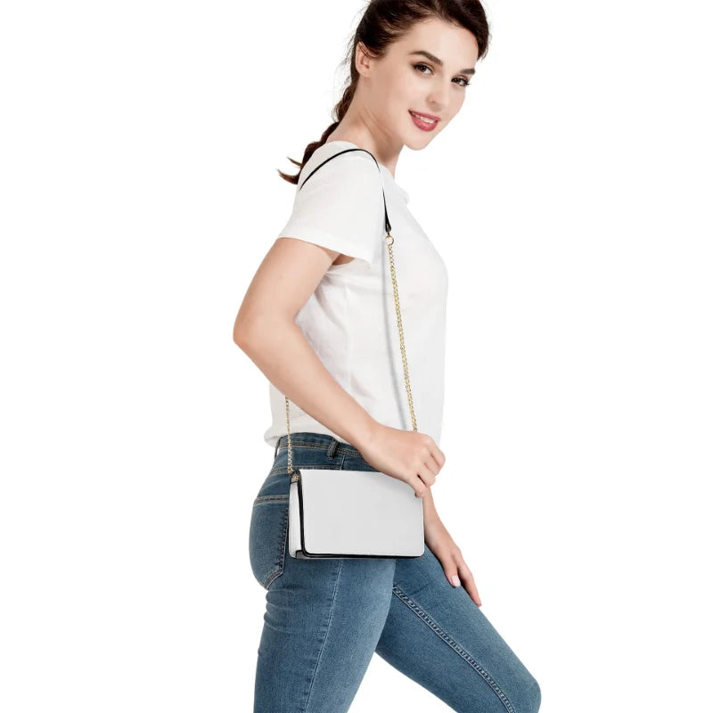 Women Messenger Bag Lady Chain Flap Crossbody Bolsos De Mujer PU Saddle Bag