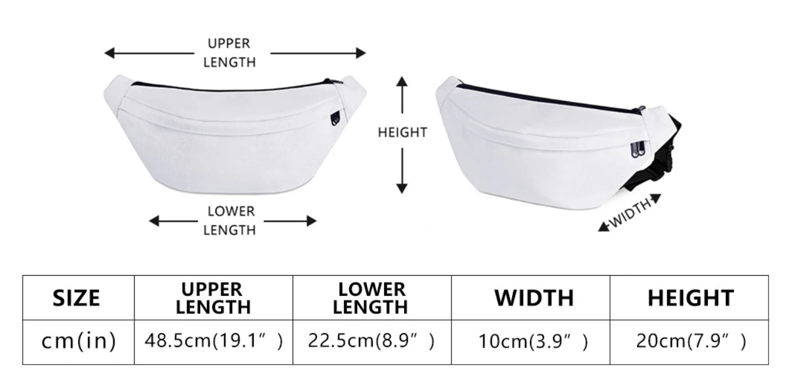 Custom Logo Waist Bag DIY Photo Belt Fanny Pack for Running