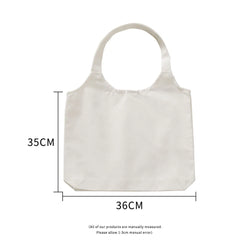 Customed Tote Bag Shopping Your Own Text Printed Hasp Unisex Travel Canvas