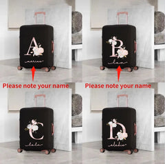Customizable Luggage Cover Elastic Protective Removeable Cover Rose Pink