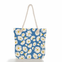 Floral Printed Eco Reusable Shopping Bag Handbags for Women