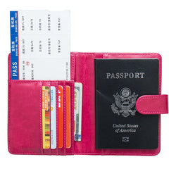 Personalized Passport Cover with Name for Men and Women