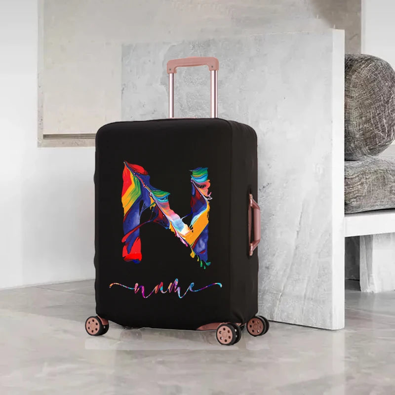 Colorful Letter Luggage Cover for 18-32 Travel Accessories