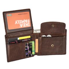 Custom Personalized Men's Leather Bifold Wallet
