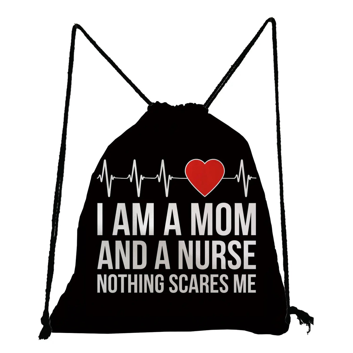 Dentist Nurse Print Shoes Bag Drawstring Backpack