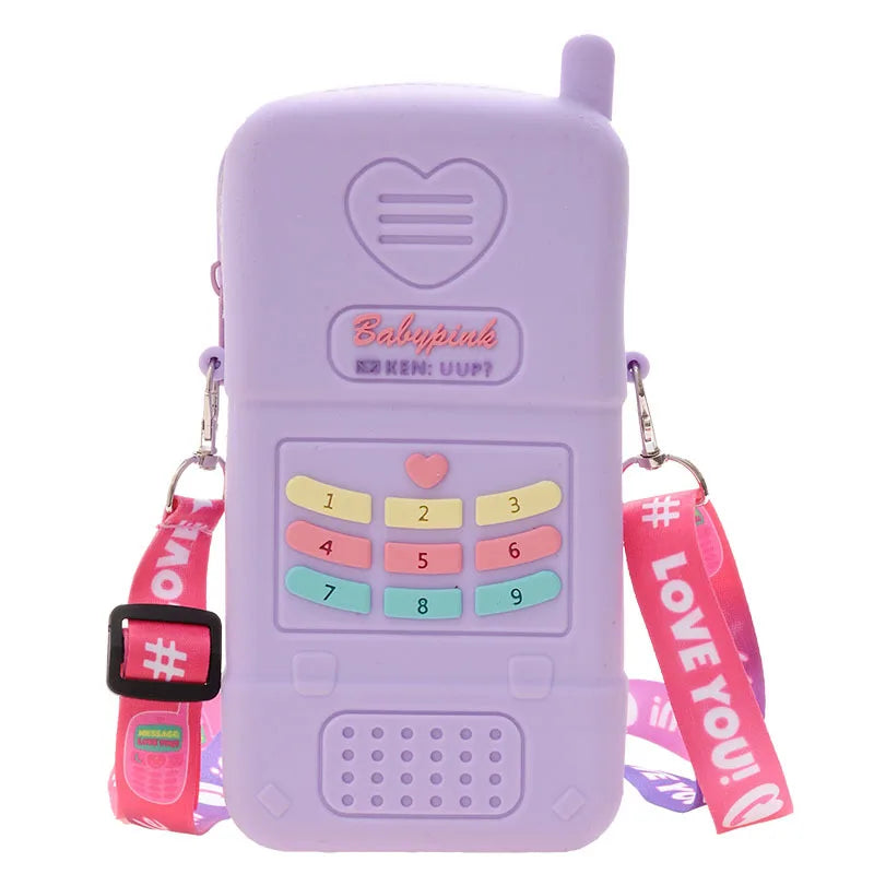 Fun Jelly Phone Style Shoulder Bag for Women