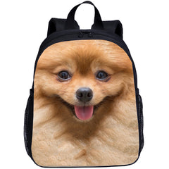 Dog Printing Toddler School Bag 13 Inch Preschool Backpack