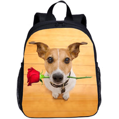 Dog Printing Toddler School Bag 13 Inch Preschool Backpack