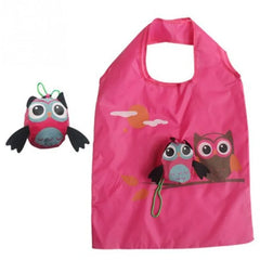 Owl Shape Folding Shopping Bag Eco Friendly Ladies Gift Foldable Reusable Tote B