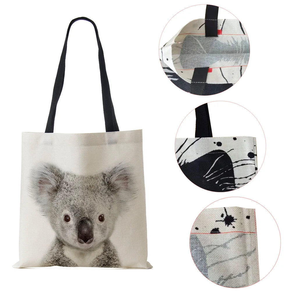 Animal Print Women Handbag Tote Shoulder Bag Large Capacity