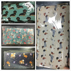 Sloth Print Ladies Leather Wallet Zipper Large Capacity Money Bag