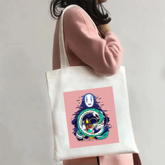 Totoro Shopping Bag Girl Canvas Shoulder Bag