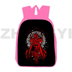 Hellsing 3D Japan Harajuku Backpacks for Women 12/16 Inch