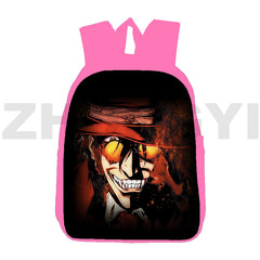 Hellsing 3D Japan Harajuku Backpacks for Women 12/16 Inch