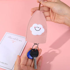 Avocado Unisex Key Wallet PU Leather Keychain Pouch