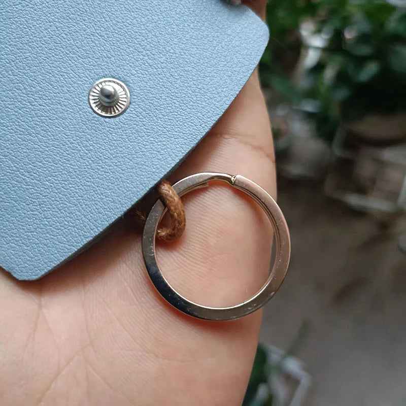 Avocado Unisex Key Wallet PU Leather Keychain Pouch