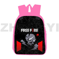 3D Game Fire Garena Backpack, Vintage Canvas School Bags