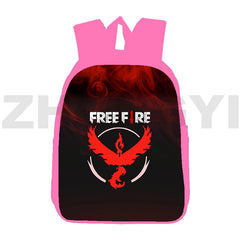 3D Game Fire Garena Backpack, Vintage Canvas School Bags