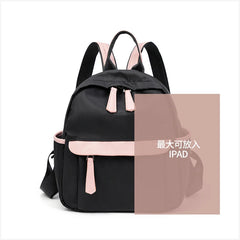 Canvas Mini School Bag for Girls Preppy Style Small Travel Backpack