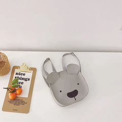 Kids' Bear Ear Sweet School Bag Zipper PU Leather Packbag
