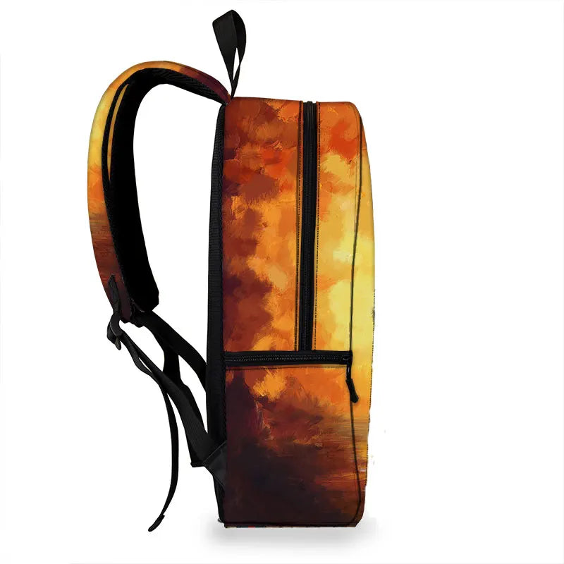 Ballet Dancer Print Backpack for Girls School Bags Rucksack