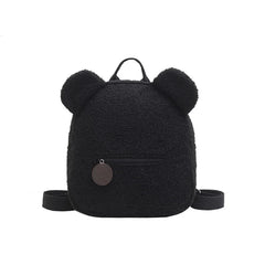 Bear Backpacks Portable Children Solid Travel Rucksacks