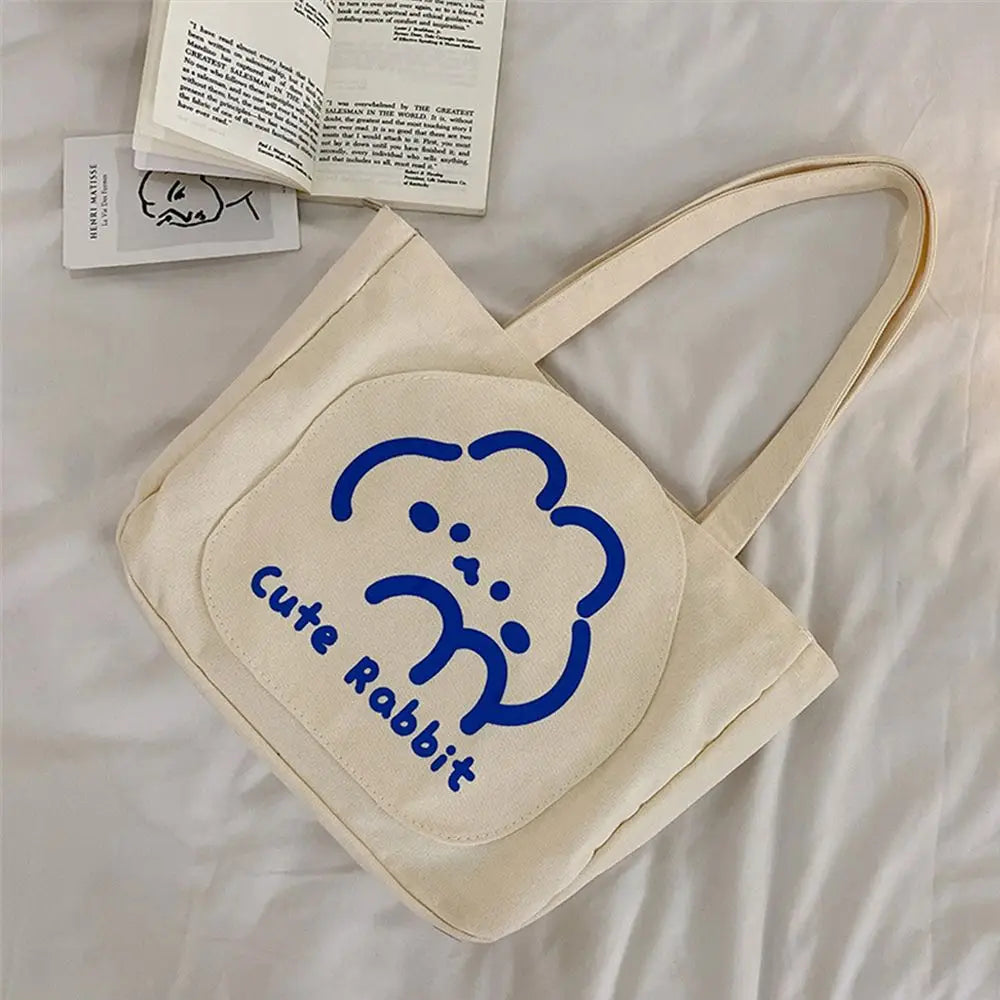 Bear Canvas Messenger Bag Shoulder Bags Crossbody Tote Handbags