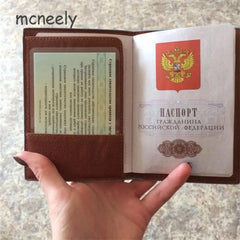 Bear Passport Cover PU Leather Case Travel Wallet