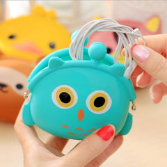 Candy Cartoon Animal Silicone Coin Bag Women Small Wallet