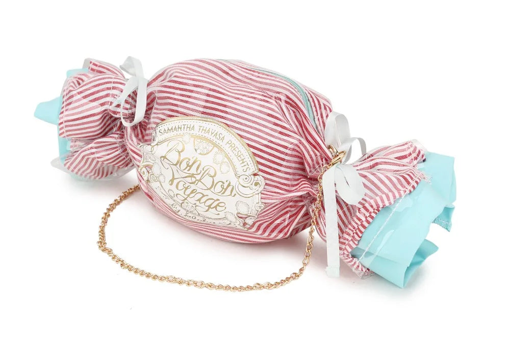 Candy Handbags PVC Clutches Chain Crossbody Mini Messenger Bag for Women