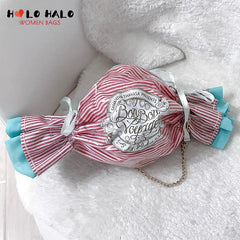 Candy Handbags PVC Clutches Chain Crossbody Mini Messenger Bag for Women
