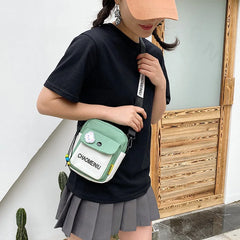 Canvas Small Crossbody Bags for Women Student Youth Shoulder Bag