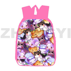 Aphmau 3D Print Backpack for Girls Pink Anime Bookbag 12/16 Inch School Back Pac