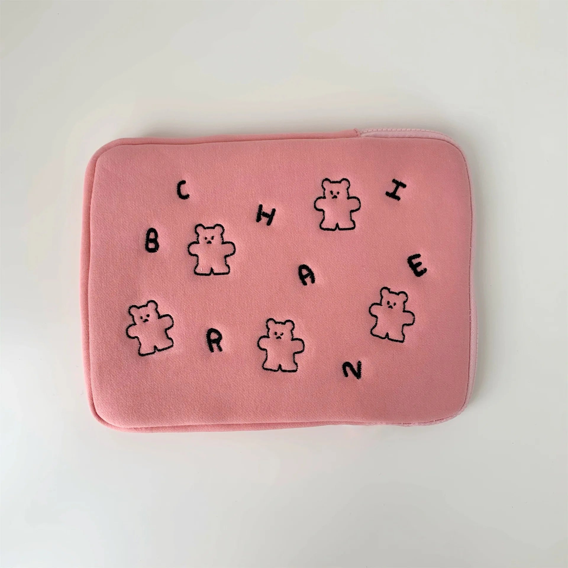 Bear Letters Print Tablet Case Sleeve for IPad 9.7 10.5 11inch