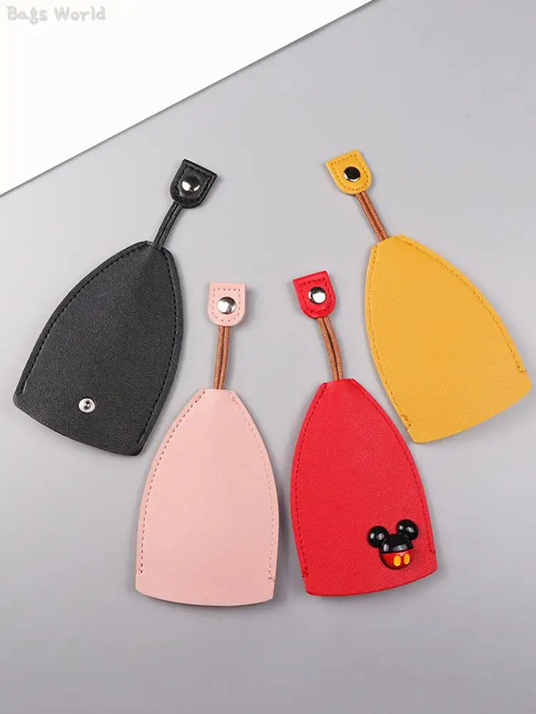Cartoon Car Key Case Cover PU Leather Key Bag Keychain Cover