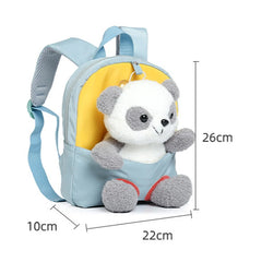 Kids Plush Backpack Soft Waterproof Oxford Kindergarten School Bag
