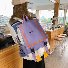 Duck Bag Girl Backpack Large Capacity Women's Laptop Student Bag