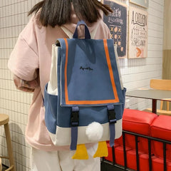 Duck Bag Girl Backpack Large Capacity Women's Laptop Student Bag