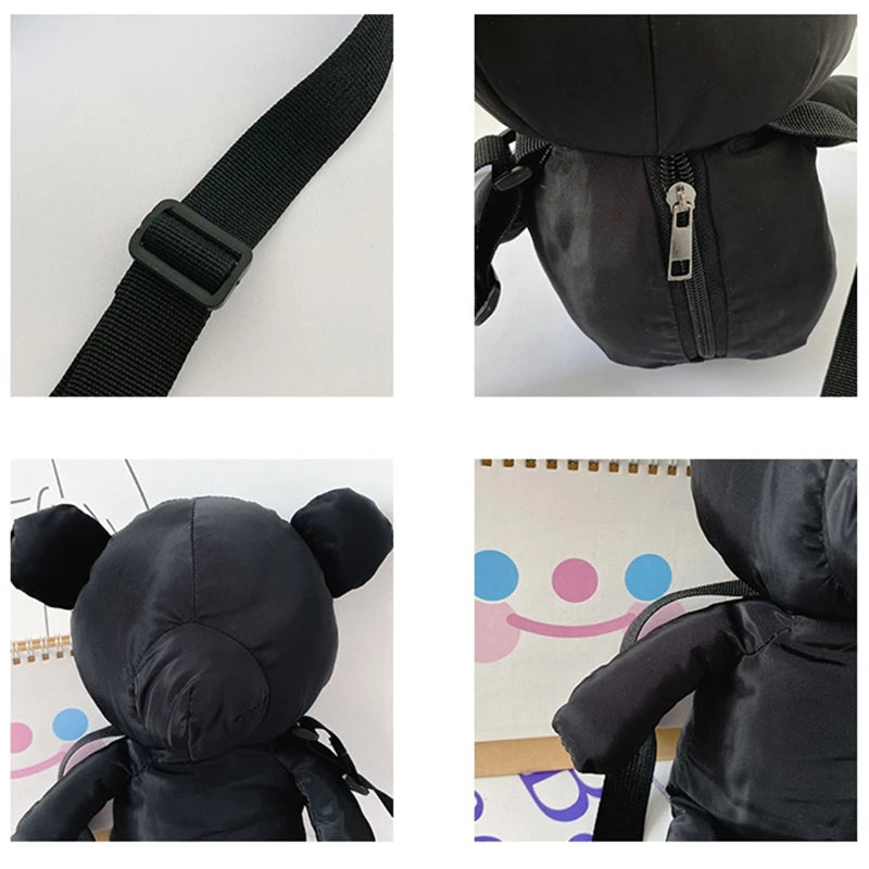 Cute Little Bear Crossbody Bag Nylon Handbag