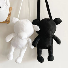 Cute Little Bear Crossbody Bag Nylon Handbag