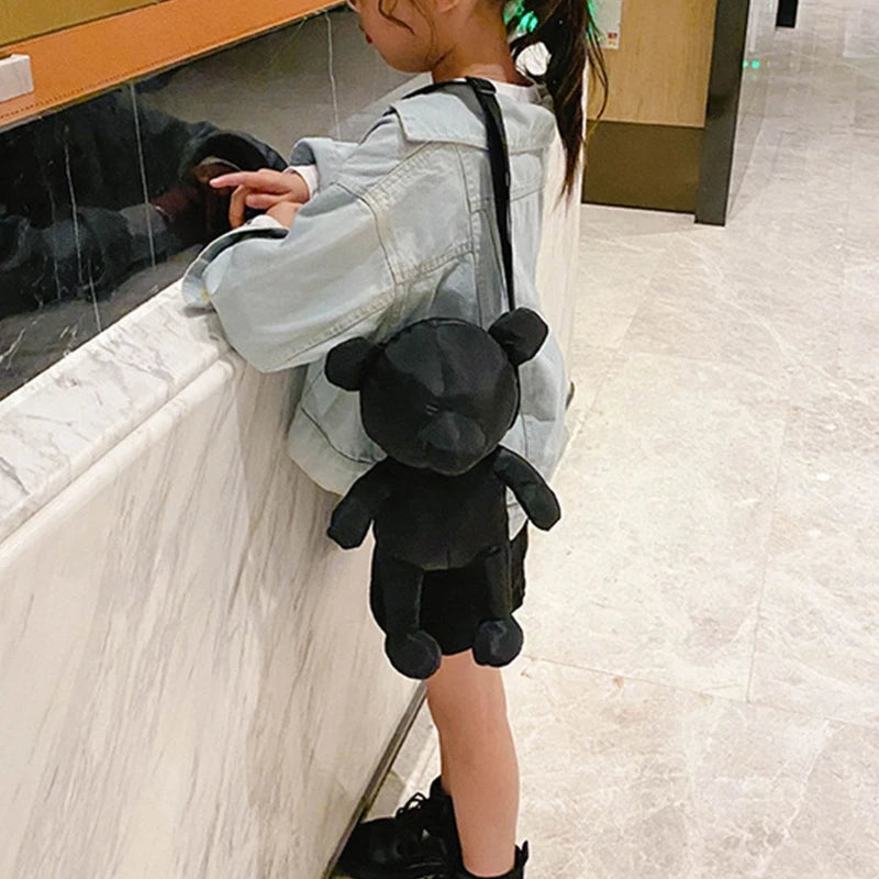 Cute Little Bear Crossbody Bag Nylon Handbag