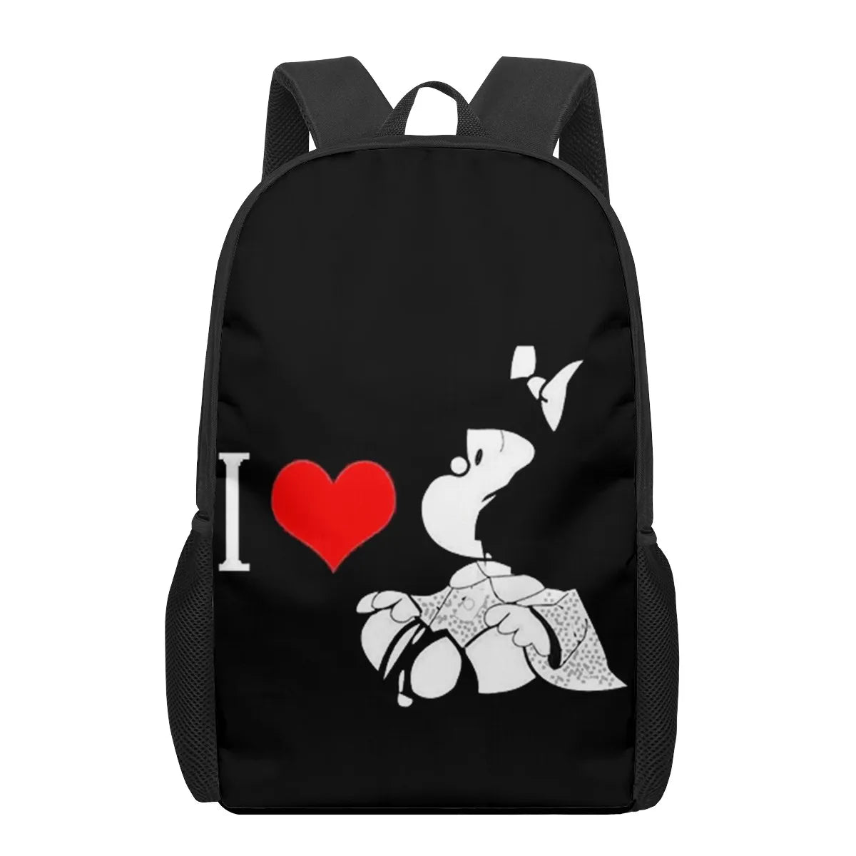 3D Mafalda Cartoon Pattern School Bag for Children
