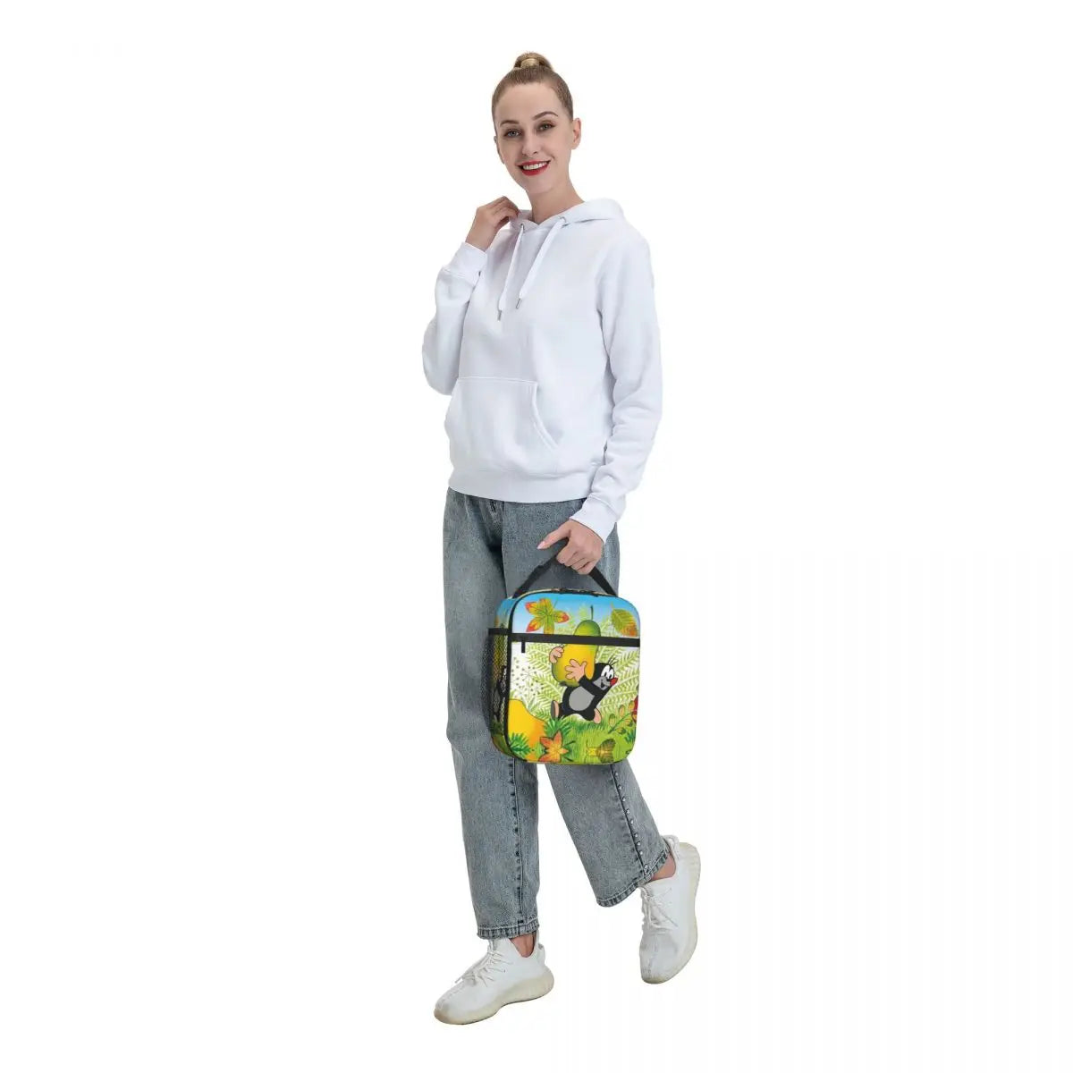 Cartoon Mole Insulated Lunch Bag Leakproof Krtek Maulwurf