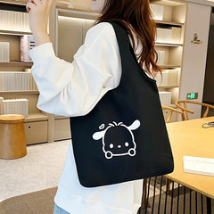 Cartoon Shoulder Bag Creative Portable Canvas Bag Large Capacity