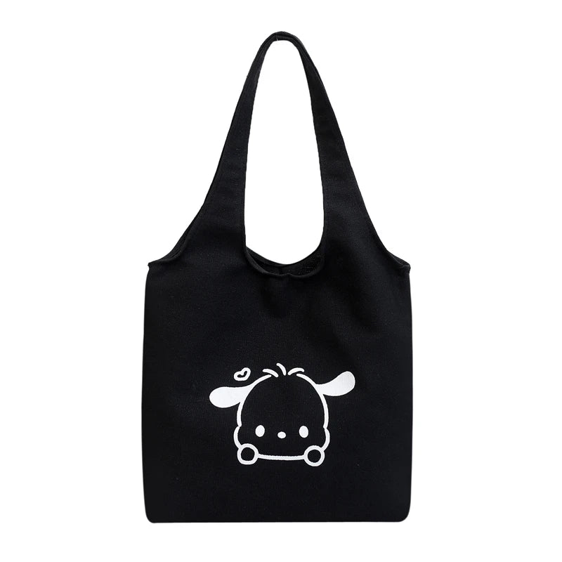 Cartoon Shoulder Bag Creative Portable Canvas Bag Large Capacity