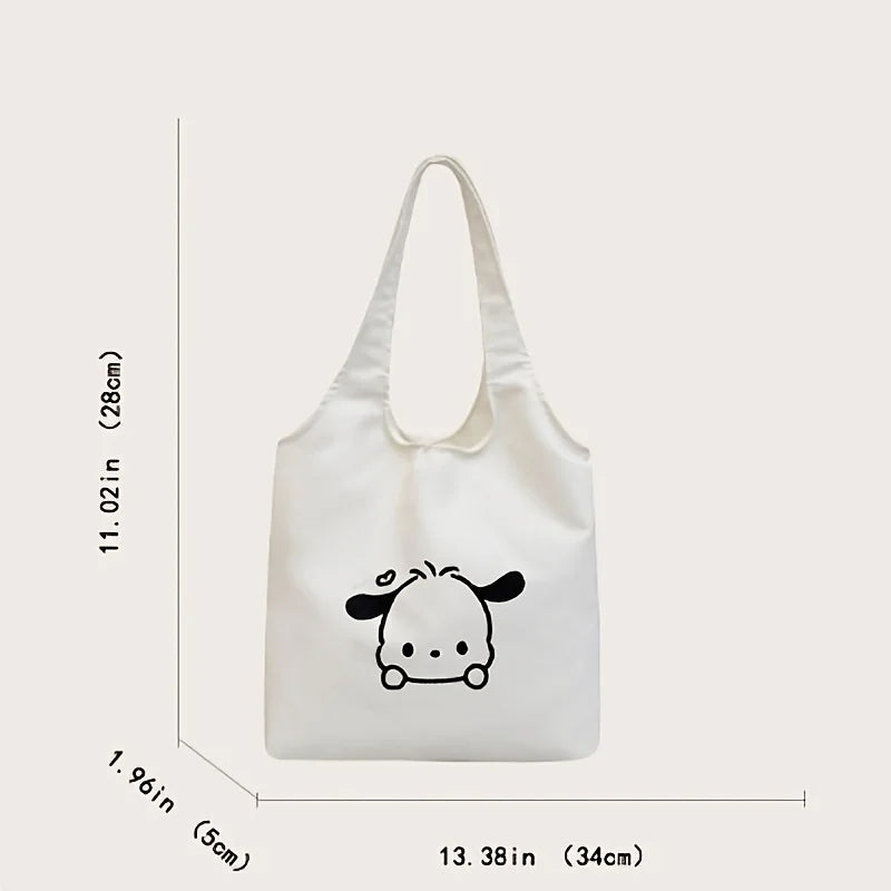 Cartoon Shoulder Bag Creative Portable Canvas Bag Large Capacity