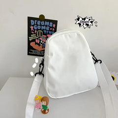 Cartoon Women Nylon Crossbody Bag Small Shoulder Ladies Phone Purse Handbags