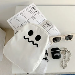 Cartoon Women Nylon Crossbody Bag Small Shoulder Ladies Phone Purse Handbags