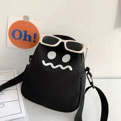 Cartoon Women Nylon Crossbody Bag Small Shoulder Ladies Phone Purse Handbags